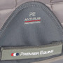 Premier Equine Atlantis Close Contact Satin Wool General Purpose Saddle Pad in Grey/Black Wool - Side Detail