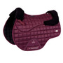 Premier Equine Atlantis Close Contact Satin Wool General Purpose Saddle Pad in Wine/Black