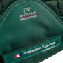 Premier Equine Alberta Close Contact Satin General Purpose Saddle Pad in Olive - Side Detail