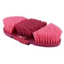 Premier Equine Soft-Touch Flexi Body Brush in Wine/Fuchsia - Bristle