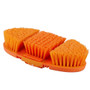 Premier Equine Soft-Touch Flexi Body Brush in Orange/Amber - Bristle