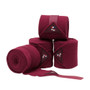 Premier Equine Polo Fleece Bandages in Burgundy  - Set of 4