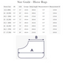 LeMieux Arika Stable-Tek Rug - Size Guide