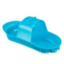 Premier Equine Plastic Curry Comb in Peacock Blue - Side
