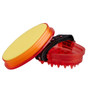 Premier Equine Curry Comb with Integrated Sponge in Black/Red