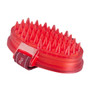 Premier Equine Curry Comb with Integrated Sponge in Black/Red -