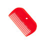 Premier Equine Plastic Mane Comb in Red - Side