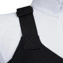 Premier Equine Neoprene Adjustable Number Competition Bib in Black - Shoulder