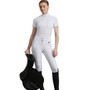 Premier Equine Ladies Famosa Short Sleeve Competition Shirt - White Lifestyle