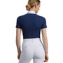Premier Equine Ladies Famosa Short Sleeve Competition Shirt  - Navy - Back