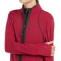 Detail to the front of the LeMieux Young Rider Felicity Fleece Zip Through in ember