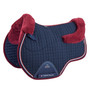 Premier Equine Pony Merino Wool Half Lined European General Purpose Saddle in Navy/Burgundy