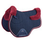 Premier Equine Pony Merino Wool Half Lined European General Purpose Saddle in Navy/Burgundy
