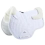 Premier Equine Pony Merino Wool Half Lined European General Purpose Saddle Pad in White