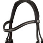 Premier Equine Rivere Snaffle Bridle - Brown - Browband