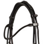 Premier Equine Finetti Rolled Leather Snaffle Bridle - Brown - Browband