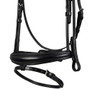 Premier Equine Finetti Rolled Leather Snaffle Bridle - Black- Flash