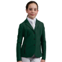 Premier Equine Girls Evinco Competition Jacket - Alpine Green