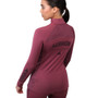 Aubrion Ladies React Long Sleeve Base Layer in Mauve - Lifestyle Back