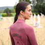 Aubrion Ladies React Long Sleeve Base Layer in Mauve - Lifestyle Back Detail