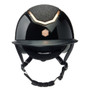 EQx Kylo MIPS Riding Helmet With Wide Peak Black Gloss/Black Sparkly/Rose Gold