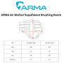 ARMA Air Motion SupaFleece Brushing Boots - Size Guide