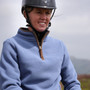 Front of the blue Aubrion Ladies Core Half Zip Fleece