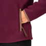 Detail to the Aubrion Ladies Core Half Zip Fleece in maroon