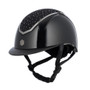 EQx Kylo Riding Helmet - Black Gloss/Chrome - Front