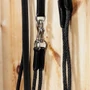 LeMieux Leather Draw Reins in Black - Lifestyle