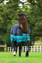 Horseware Mio Turnout Rug 200g - Black/Turquoise