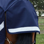 Premier Equine Stratus 1200 Series Turnout Rug 0g with Classic Neck Cover - Navy - Tail flap