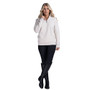 Mochara Ladies Half Zip Sweatshirt in Latte - Full