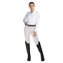 Mochara Ladies Pull on Breeches in Stone - Full Front