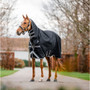 Horseware Amigo 1200D Integrated Neck Turnout 0g - Black/Titanium Grey