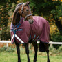 Horseware Amigo 1200D Turnout Rug 100g - Burgundy/Navy/Titanium Grey