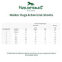 Horseware Newmarket Exercise Sheet - Size Guide