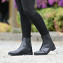 Saxon Childrens Syntovia Zip Paddock Boots - Black