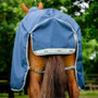 Horseware Amigo 1200D Plus Turnout Rug 50g in Navy/Titanium Grey/Silver - Tail Flap