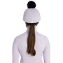 LeMieux Classique Pom Hat Silk in Lilac - Back