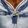 Horseware Rambo Protector-Silver/Navy - Buckle Detail