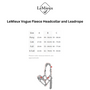 LeMieux Vouge Headcollar and Leadrope Size Guide