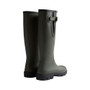 Hunter Boots Field Downpour Adjustable Wellies in Dark Olive/Black - Back