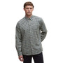 Barbour Mens Colderham Regular Checked Shirt in Forest - Lifestyle Front
