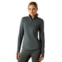 Ariat Ladies Gridwork 2.0 Quarter Zip Base Layer - Front