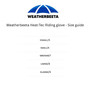 Weatherbeeta Heat Tec Riding Gloves - Size Guide