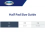 Weatherbeeta Memory Foam Comfort Half Pad  - Size Guide