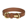 Tan WeatherBeeta Padded Leather Dog Collar