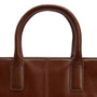 Barbour Ladies Birch Leather Tote Bag in Brown - Handle Detail