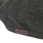 Barbour Mens Barlow Flat Cap in Olive - Detail